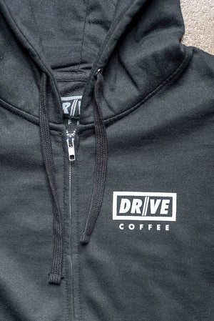 Drive Coffee - Mens The Zip Hoodie - Black