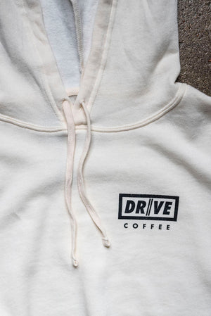 Drive Coffee - Women's The Crop Hoodie - Cream